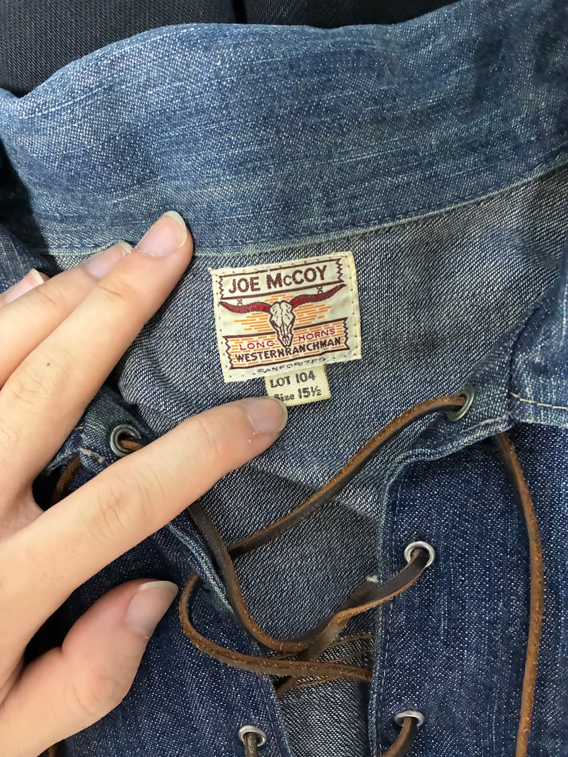 조 맥코이 레이스업 웨스턴 셔츠 상품이미지3