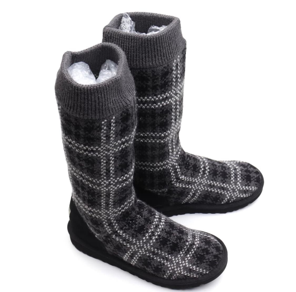 어그 체크 니트 삭스 부츠 상품이미지1