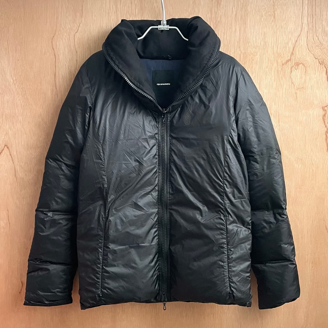 립반윙클 숄칼라 패딩 자켓 상품이미지3
