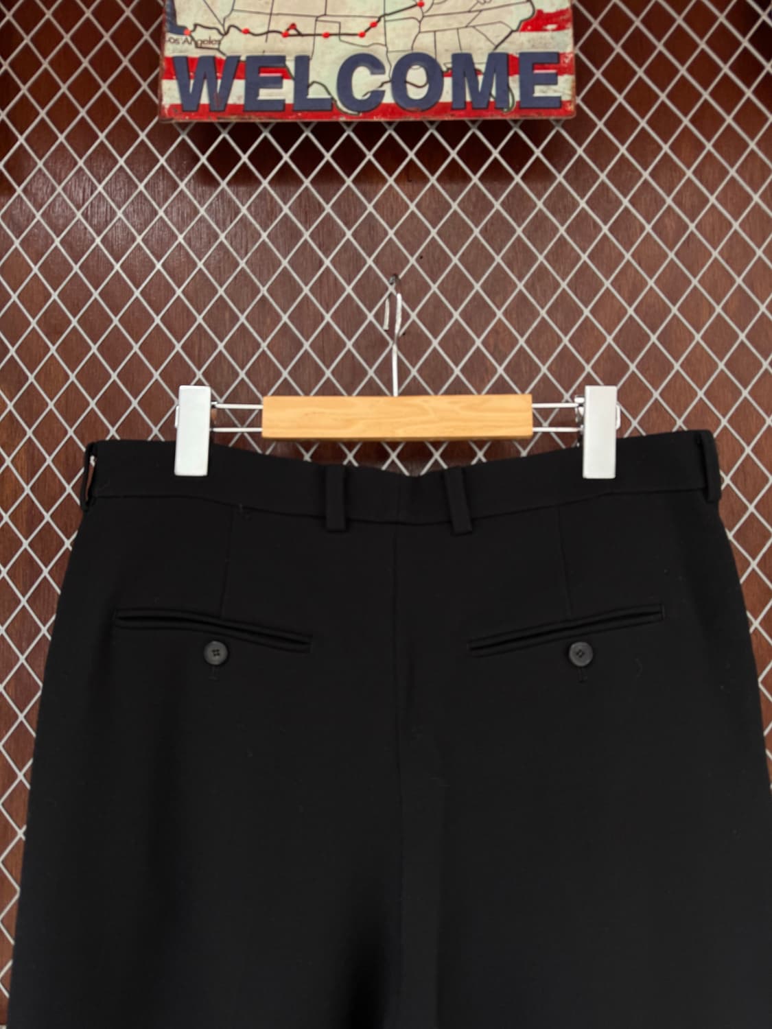 렉토 버진 울 핀턱 와이드 슬랙스 M 상품이미지5