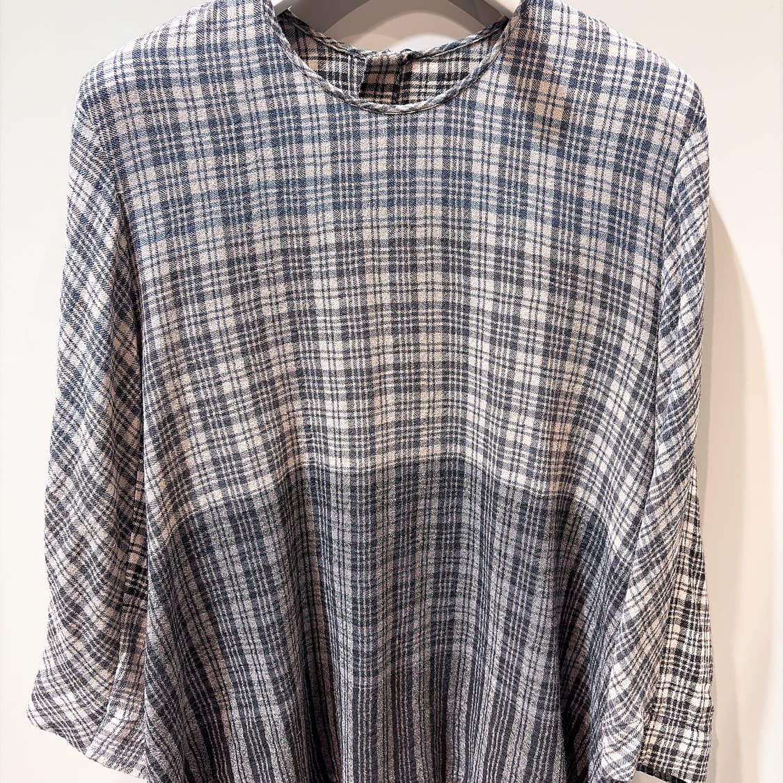 (정품/새상품) TOO GOOD 투굿 여성 울 체크 커터 탑 상품이미지2