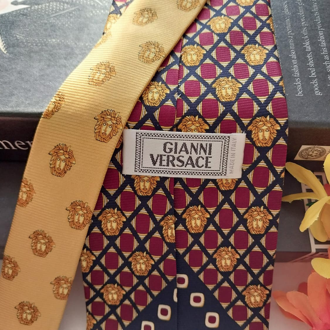 베르사체 실크 메두사 패턴 넥타이 9.9cm A~B등급 K1394
 상품이미지7