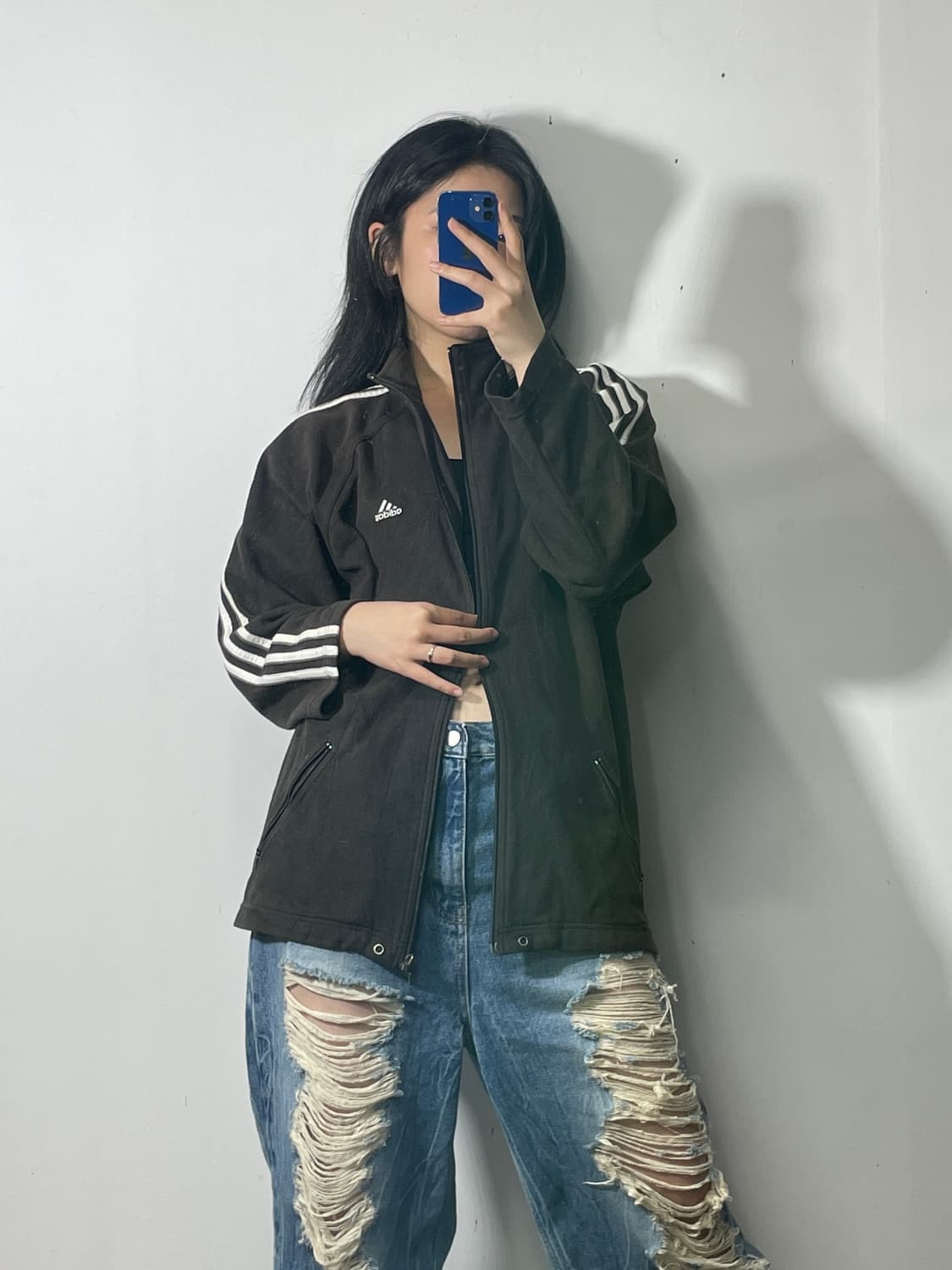 아디다스 90's 갈색 후리스 M 상품이미지1