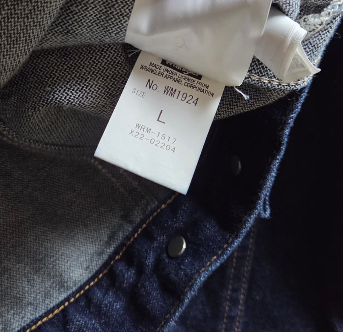 랭글러 124MJ 데님 자켓 인디고 L 상품이미지9