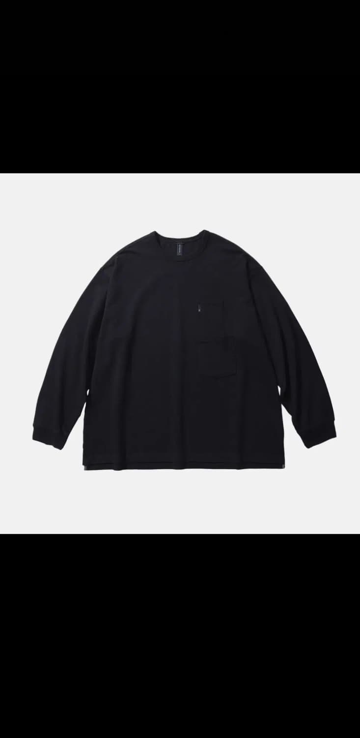 모이프 화이트,블랙 포켓 긴팔 티셔츠 새상품 2 상품이미지1