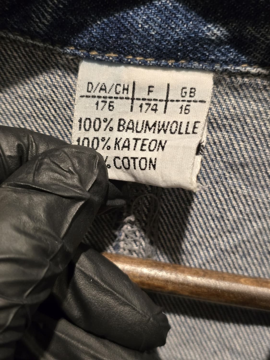 80s Light Wash Denim Long Jacket 상품이미지4