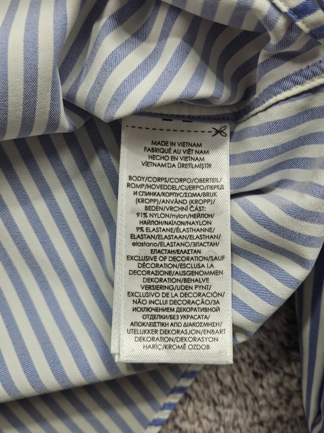 폴로랄프로렌 슬림 핏 스트라이프 셔츠 ( L ) / 11608 상품이미지10