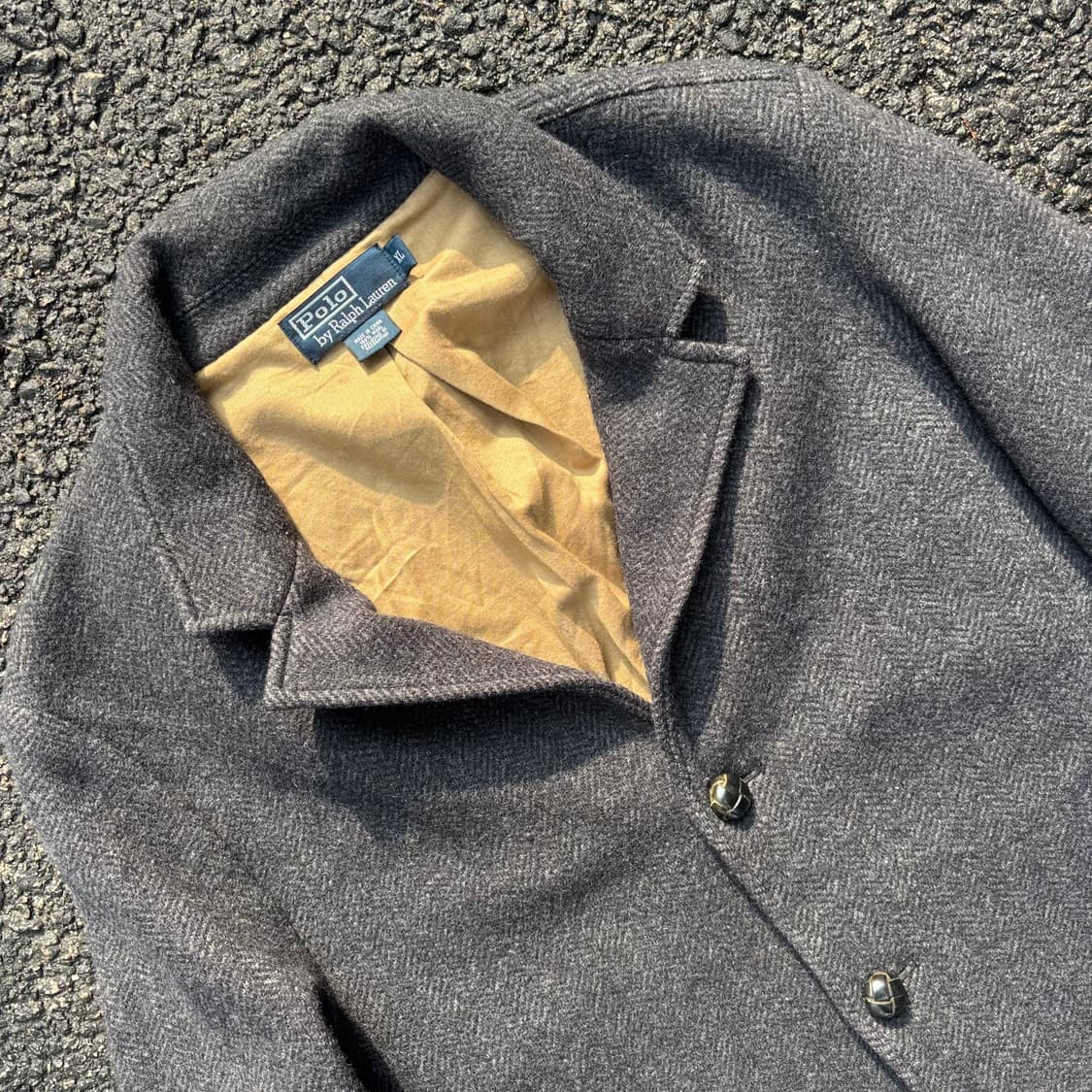 올드 폴로 랄프로렌 해링본 울 자켓 상품이미지4