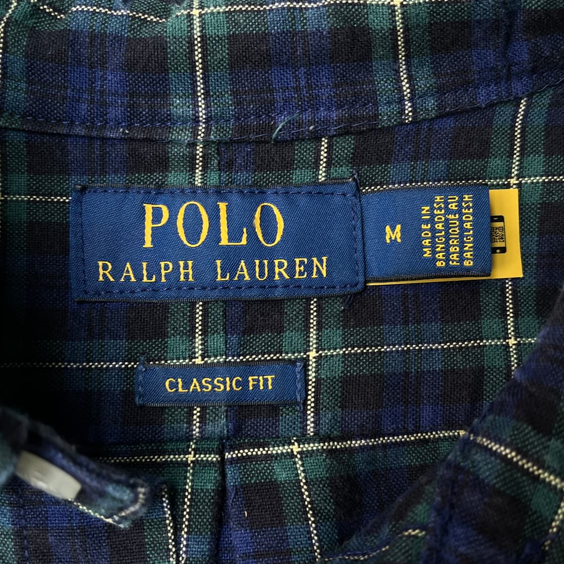 폴로 신형 qr택 체크셔츠 상품이미지3