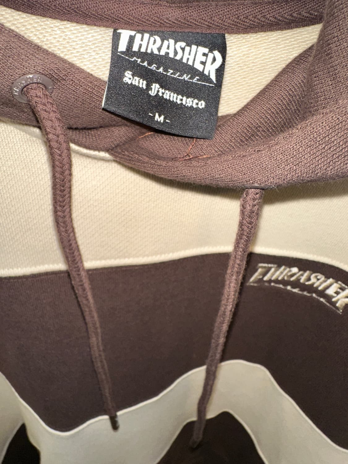 Thrasher 스트라이프 후드 M 상품이미지3
