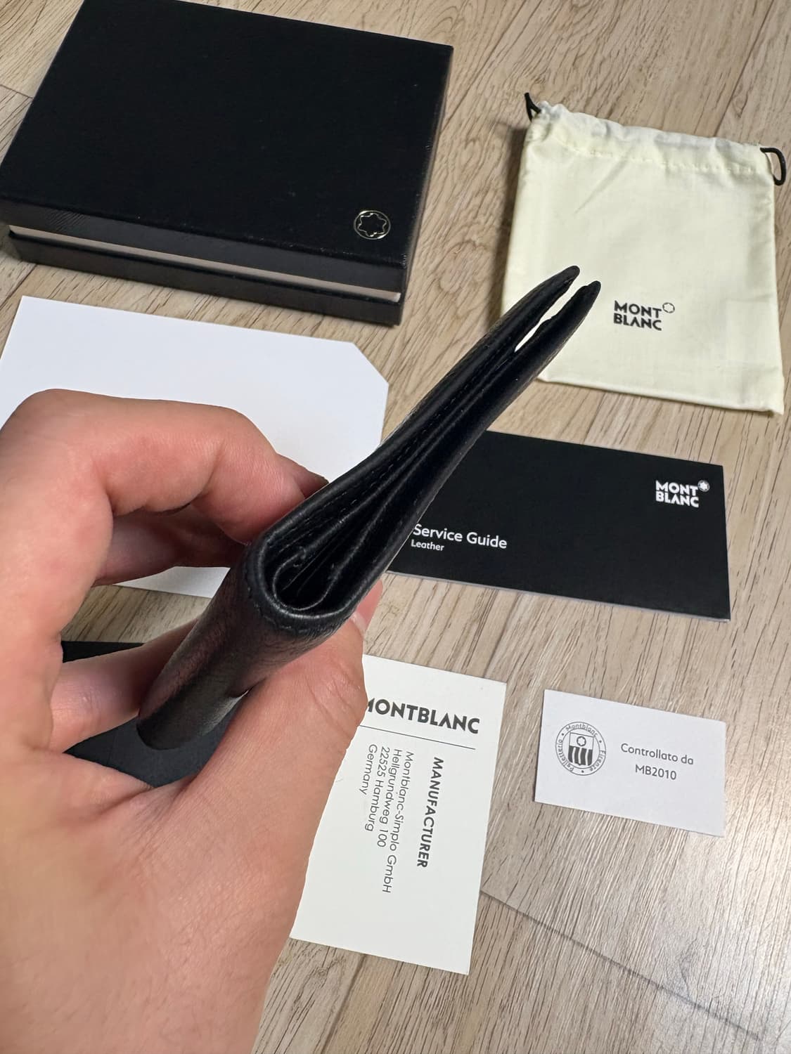 몽블랑 반지갑 블랙 풀박스 상품이미지7