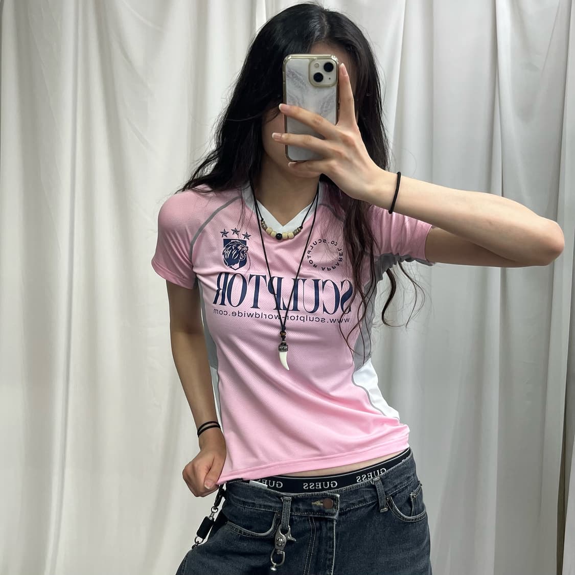 Sculptor pink jersey T-shirts 상품이미지4