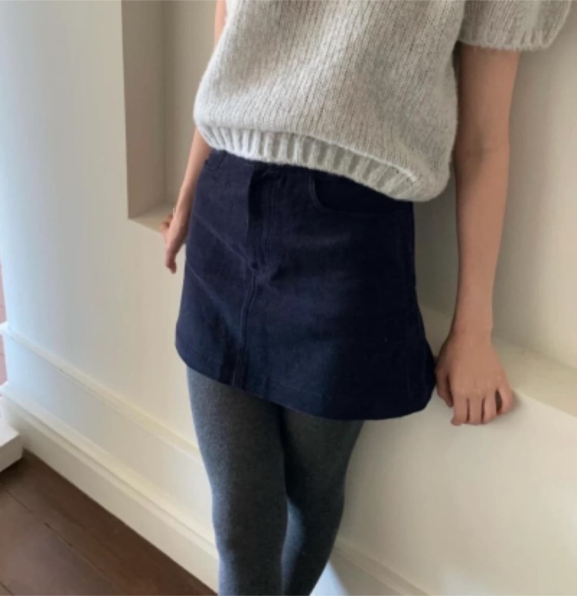<실착 1회> 리에뜨 모어스커트 / 코듀로이 미니스커트 상품이미지3