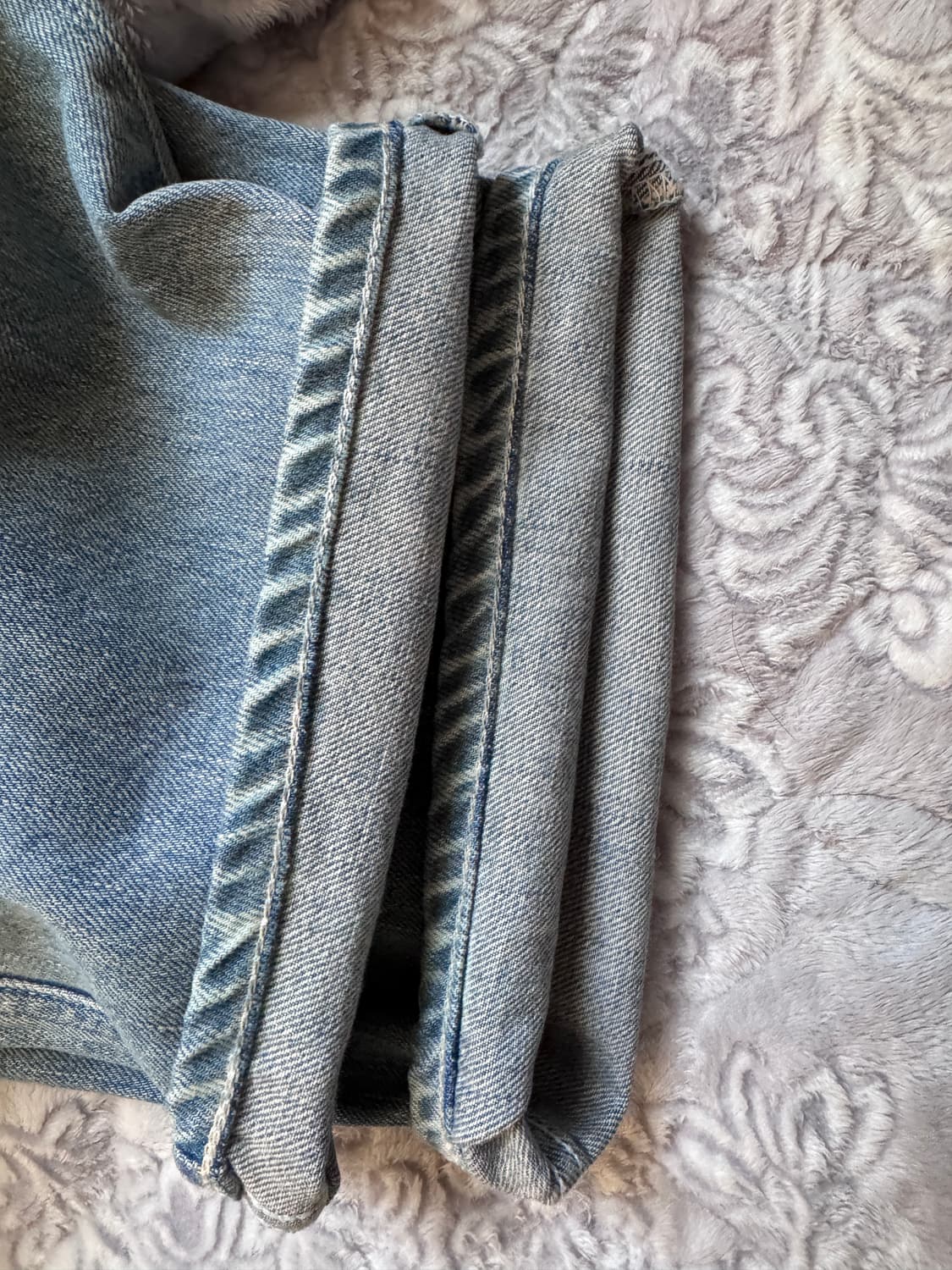 [1]포터리 와이드 데님 두벌 일괄판매 미드블루, 라이트블루2   상품이미지7