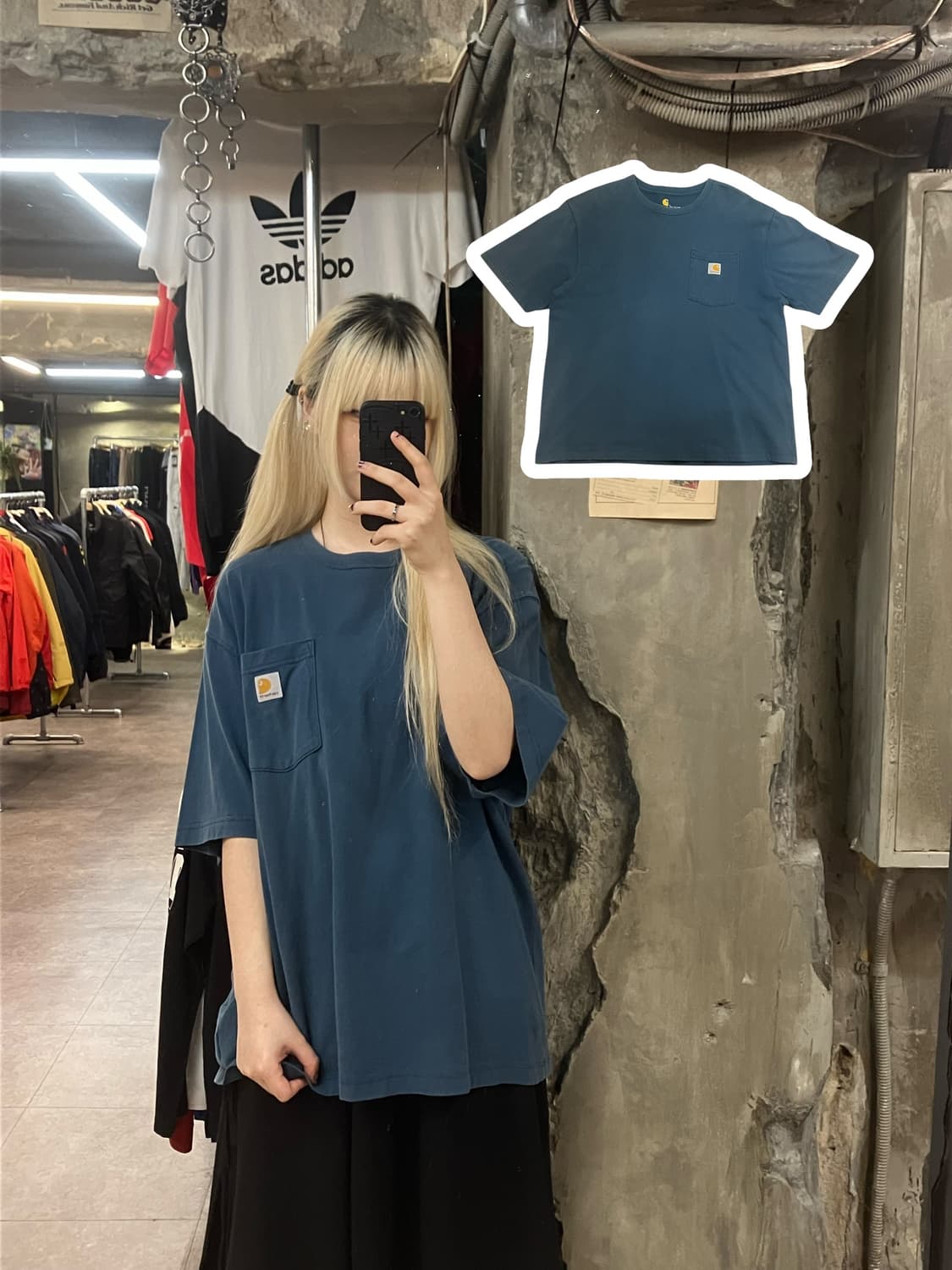 칼하트 반팔 티셔츠 그린 L #csz2125 상품이미지1