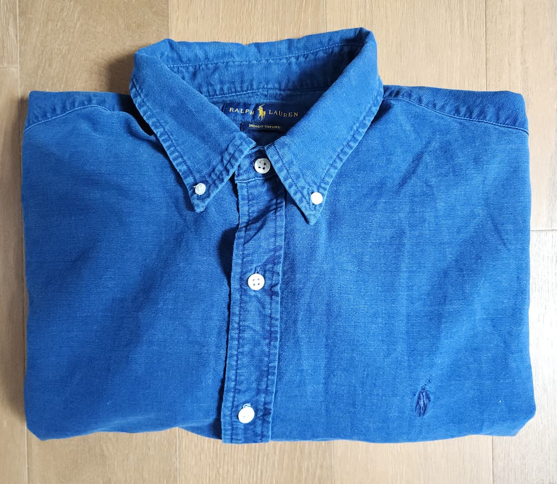 폴로 랄프로렌 인디고 옥스포드 셔츠(XL) 상품이미지2