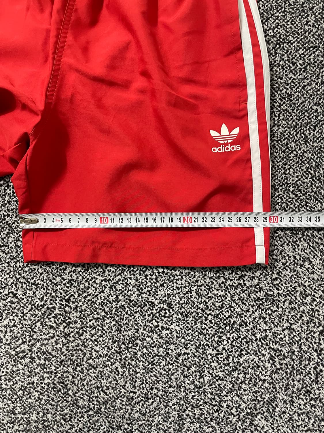 빈티지9. 아디다스 스프린터 레드 삼선 5부 숏팬츠 트레이닝 상품이미지6