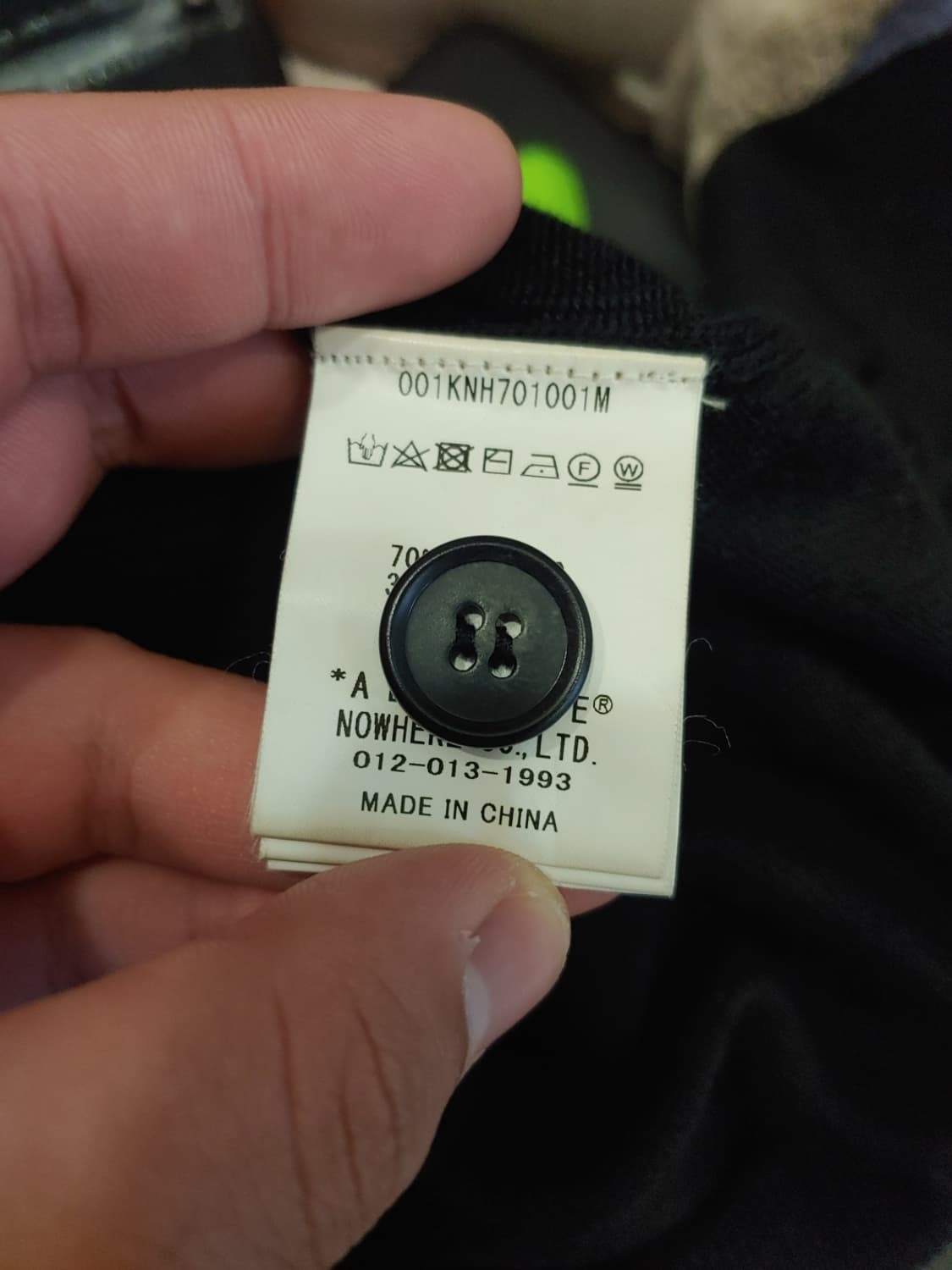 [XL] 베이프 미니사루 가디건 블랙 상품이미지4