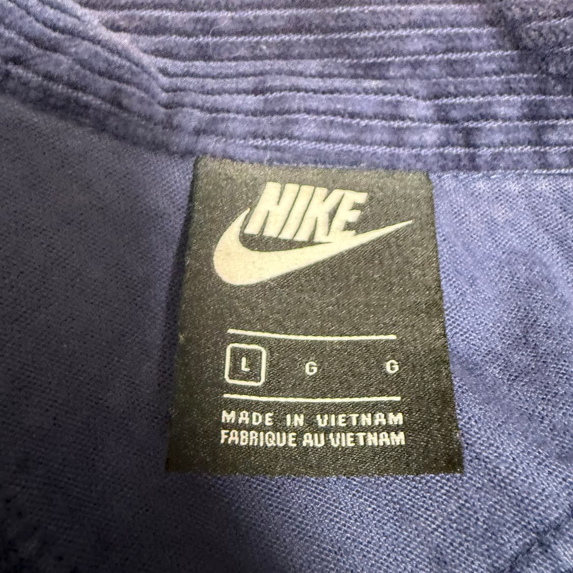 나이키 헤리티지 코듀로이 져지 네이비 L 상품이미지3