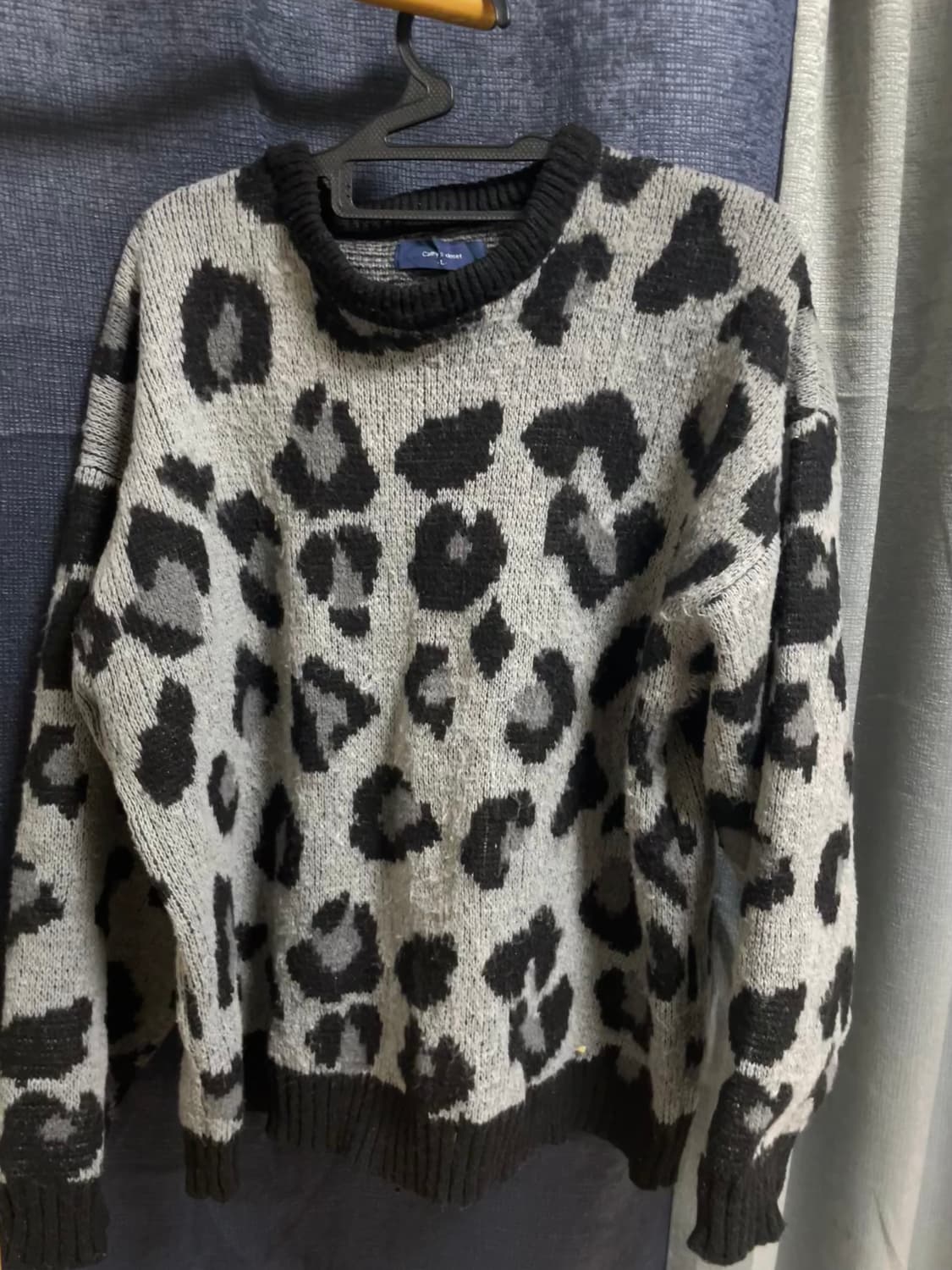 레오파드 빈티지 니트 상품이미지1