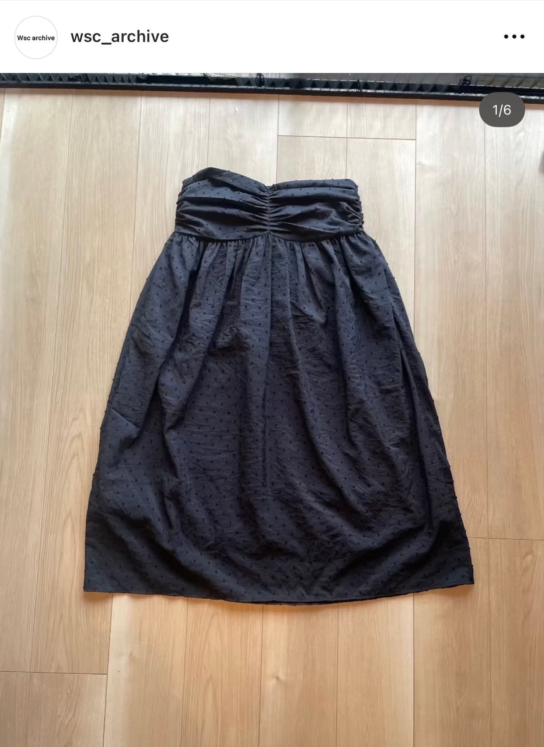 wsc archive center drape maxi skirt 상품이미지2