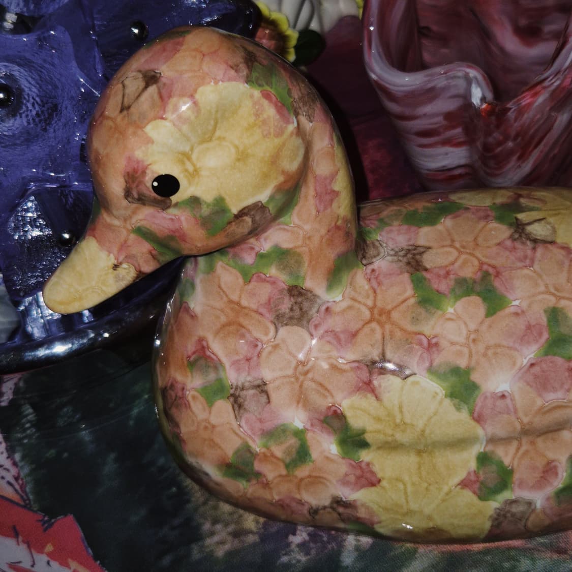 80s 영국 파크로즈 플로랄 오리 3XL 피겨린 상품이미지8