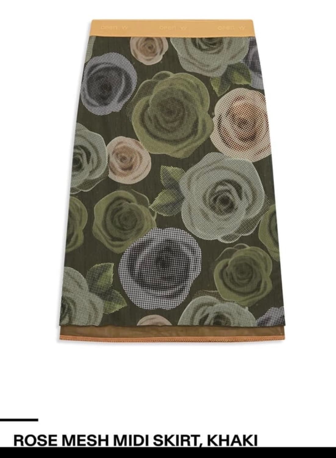 Open Yy 로즈 매쉬 미디 스커트 상품이미지1