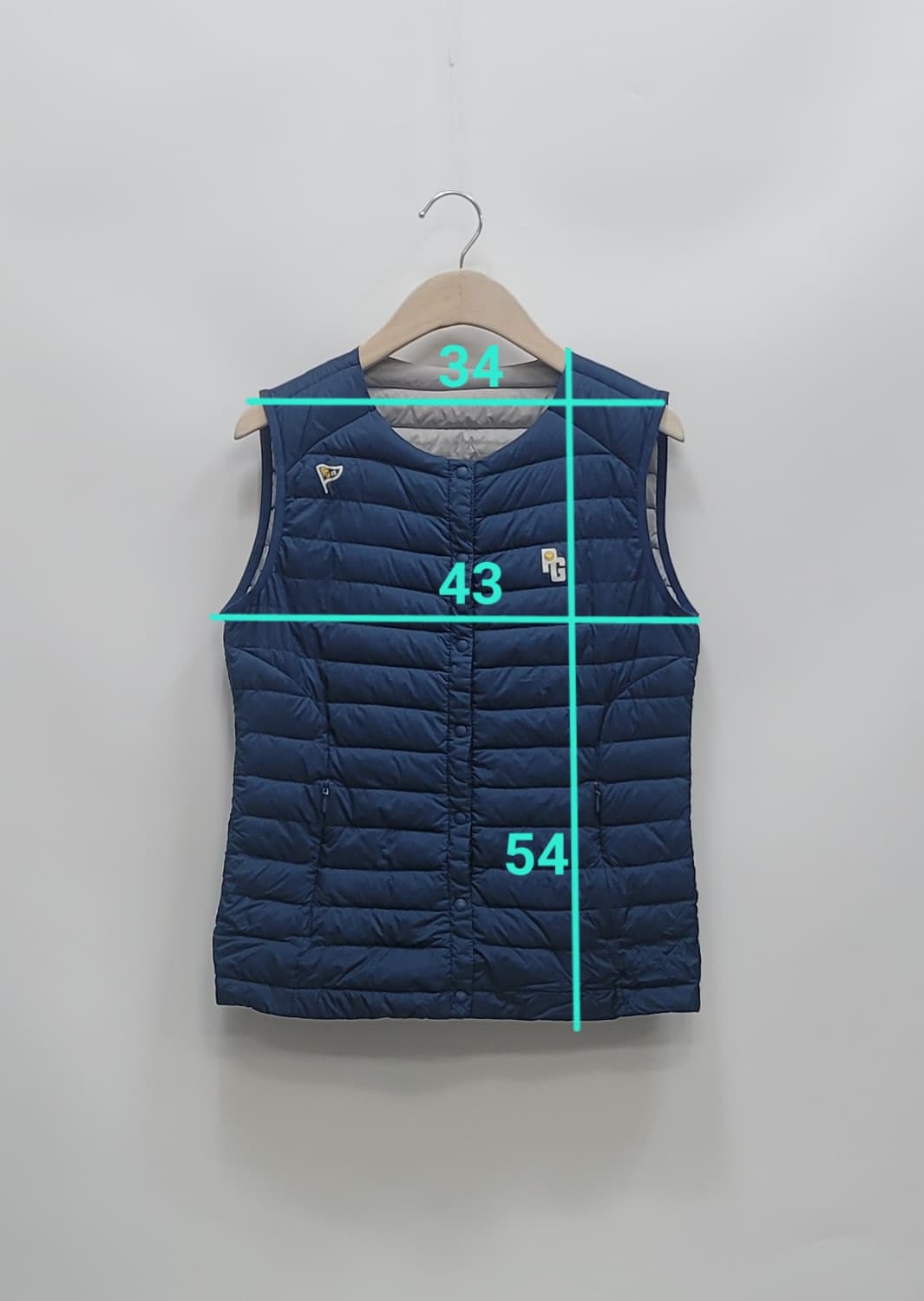 PEARLYGATES 파리게이츠 퀼팅 경량 구스 다운 베스트 / 여 0  상품이미지10