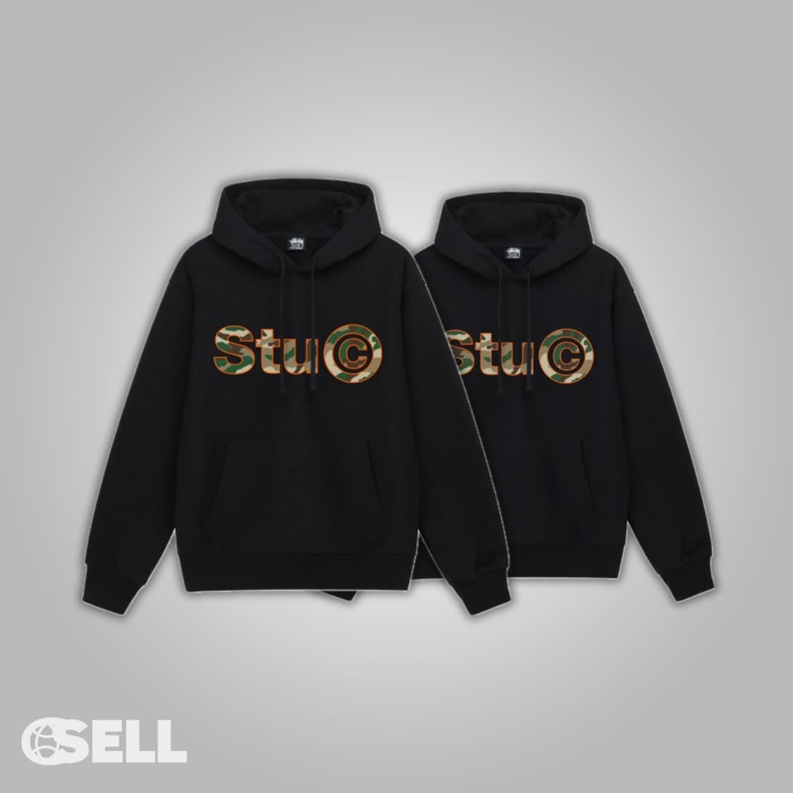 스투시 stu.c 카모 후드티 상품이미지3