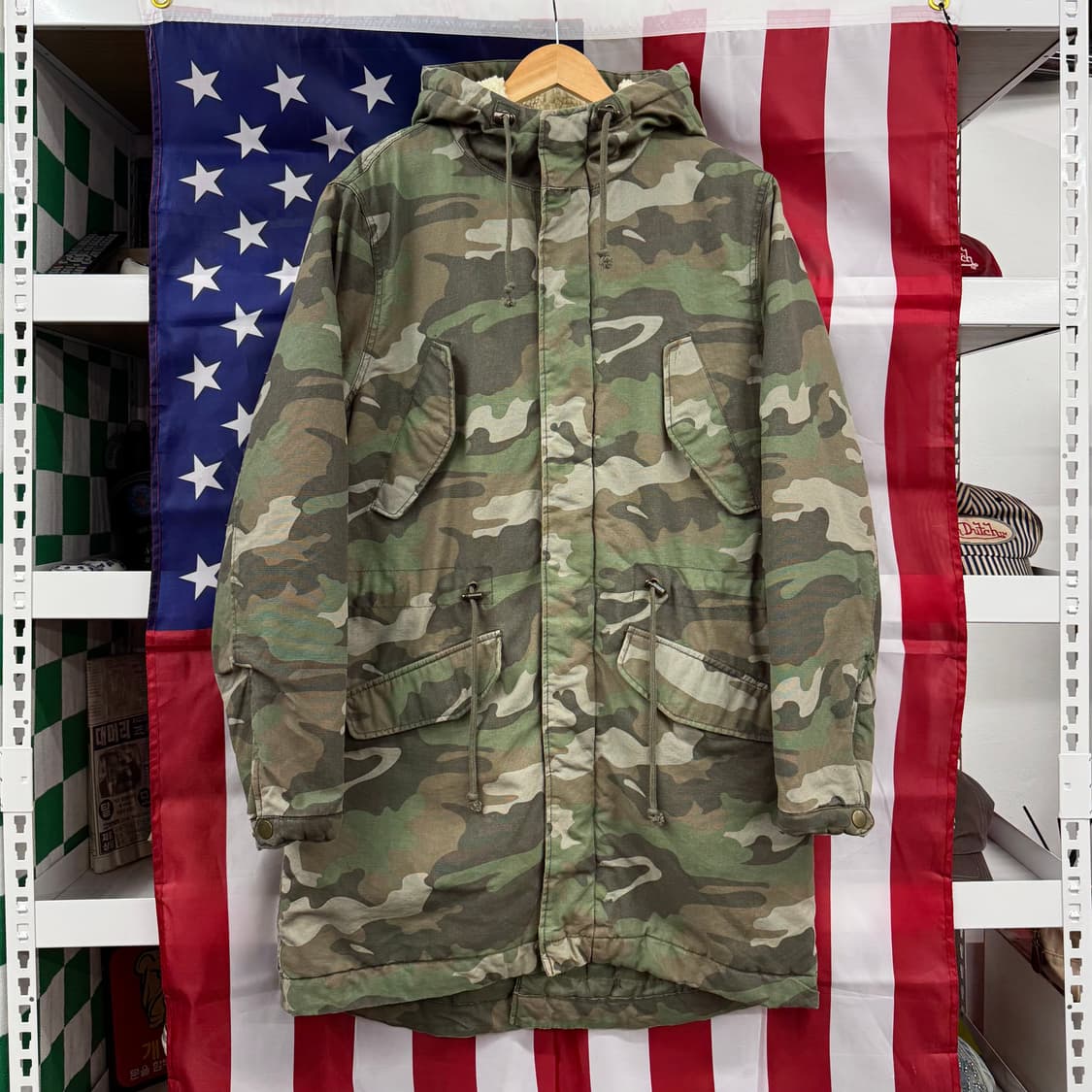 H&M 디바이디드 USN 미해군 타입 카모 점퍼 (M)   상품이미지2