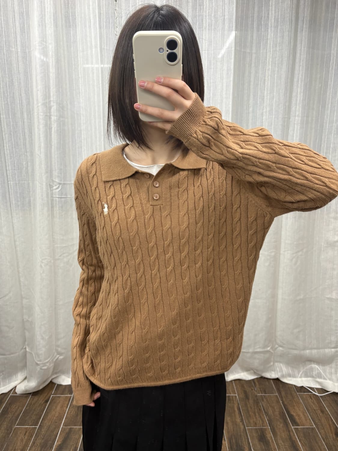 폴로 랄프로렌 케이블 카라 니트 상품이미지1