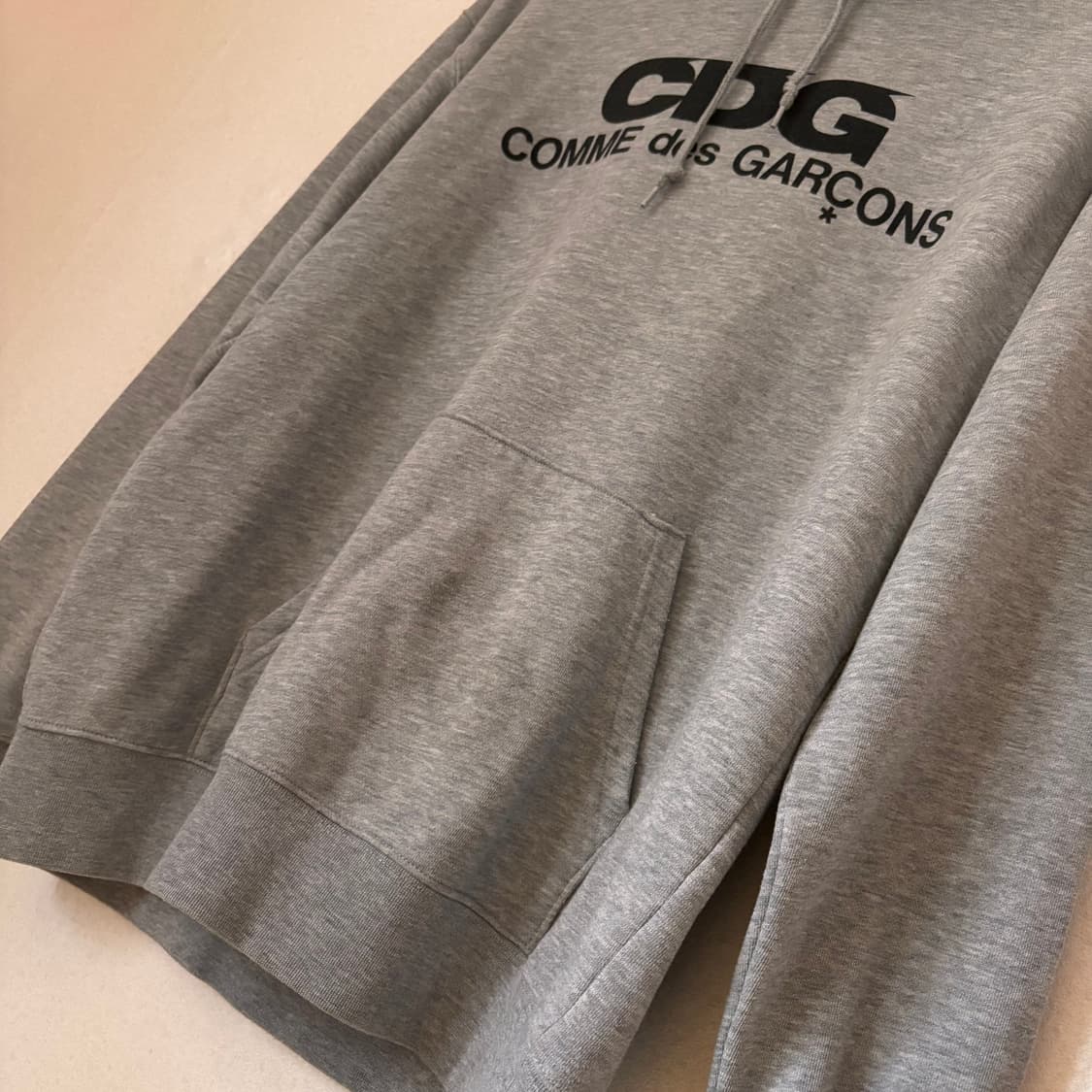 CDG 꼼데가르송 XL 후디 빅사이즈 루즈핏 후드 티셔츠 상품이미지7