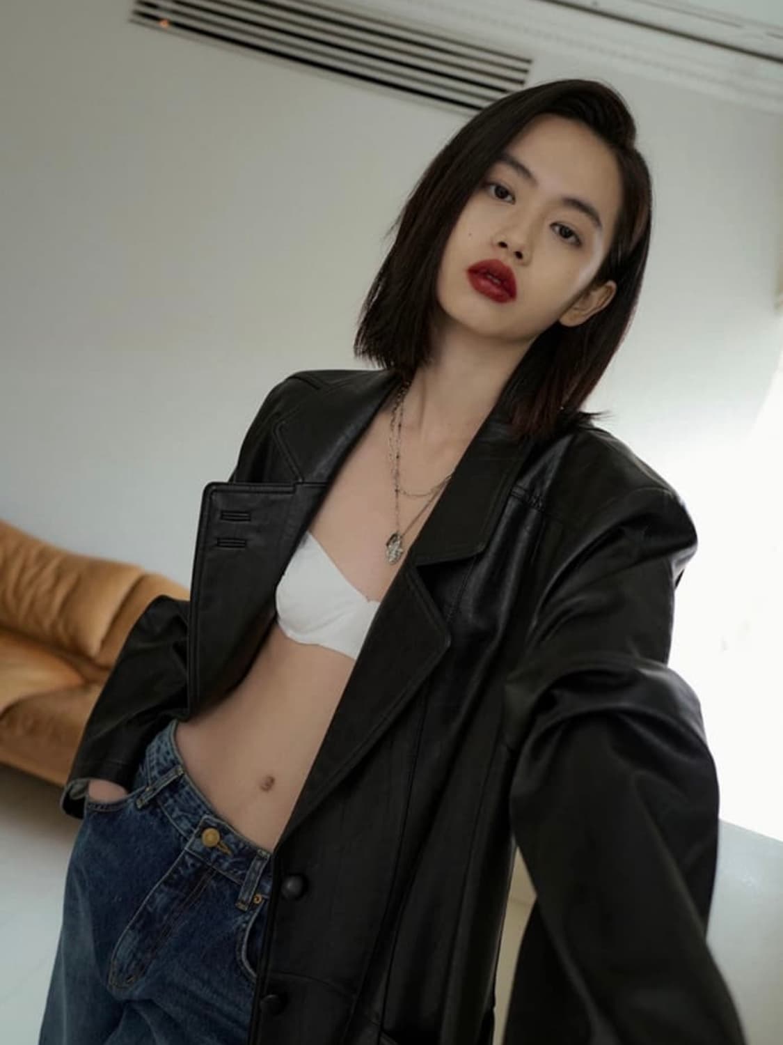 오버듀플레어 레더자켓 상품이미지3