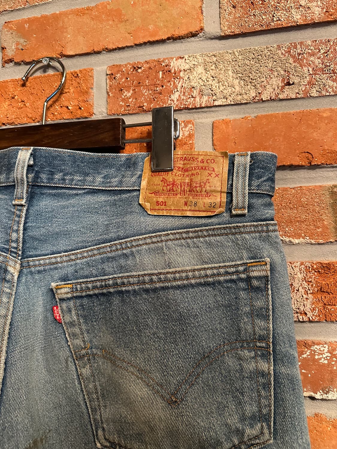 90s USA 빈티지 리바이스 501 0115 데님 팬츠 상품이미지8
