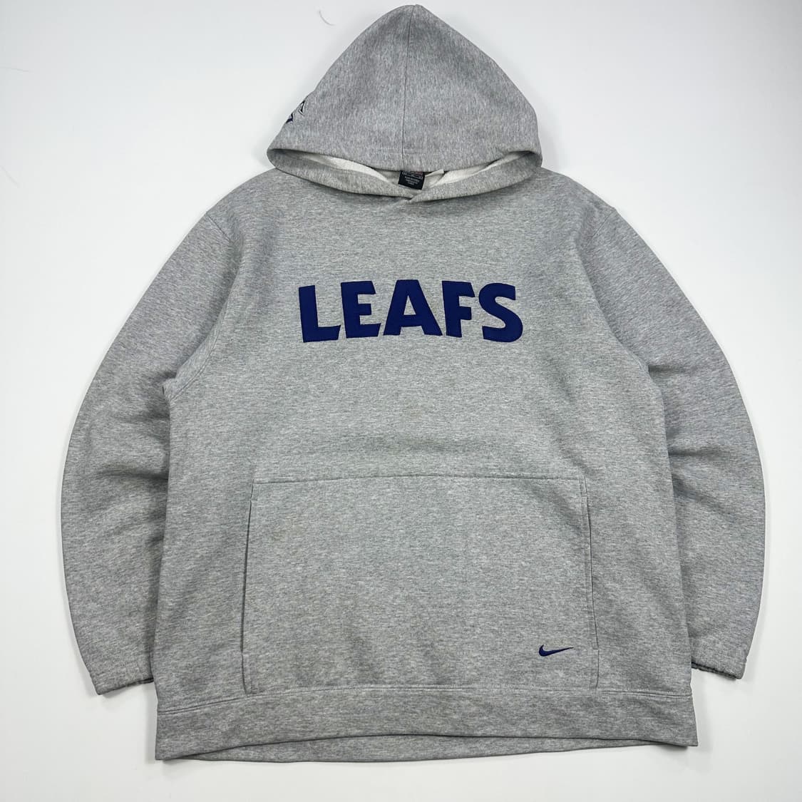 실측XL 나이키 NHL 토론토 올드스쿨 후드티 그레이 상품이미지1