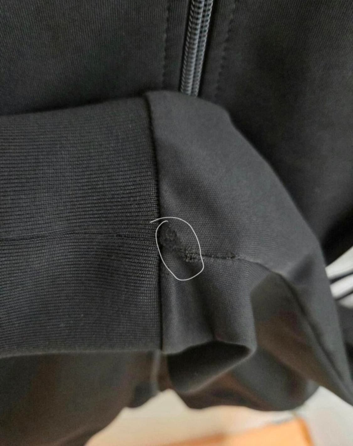 아디다스 블랙 삼선 져지 L 100 상품이미지7