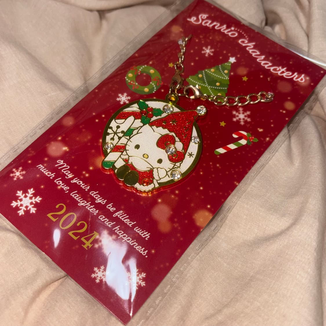 헬로키티 산리오 2024 크리스마스 한정 키링 상품이미지1