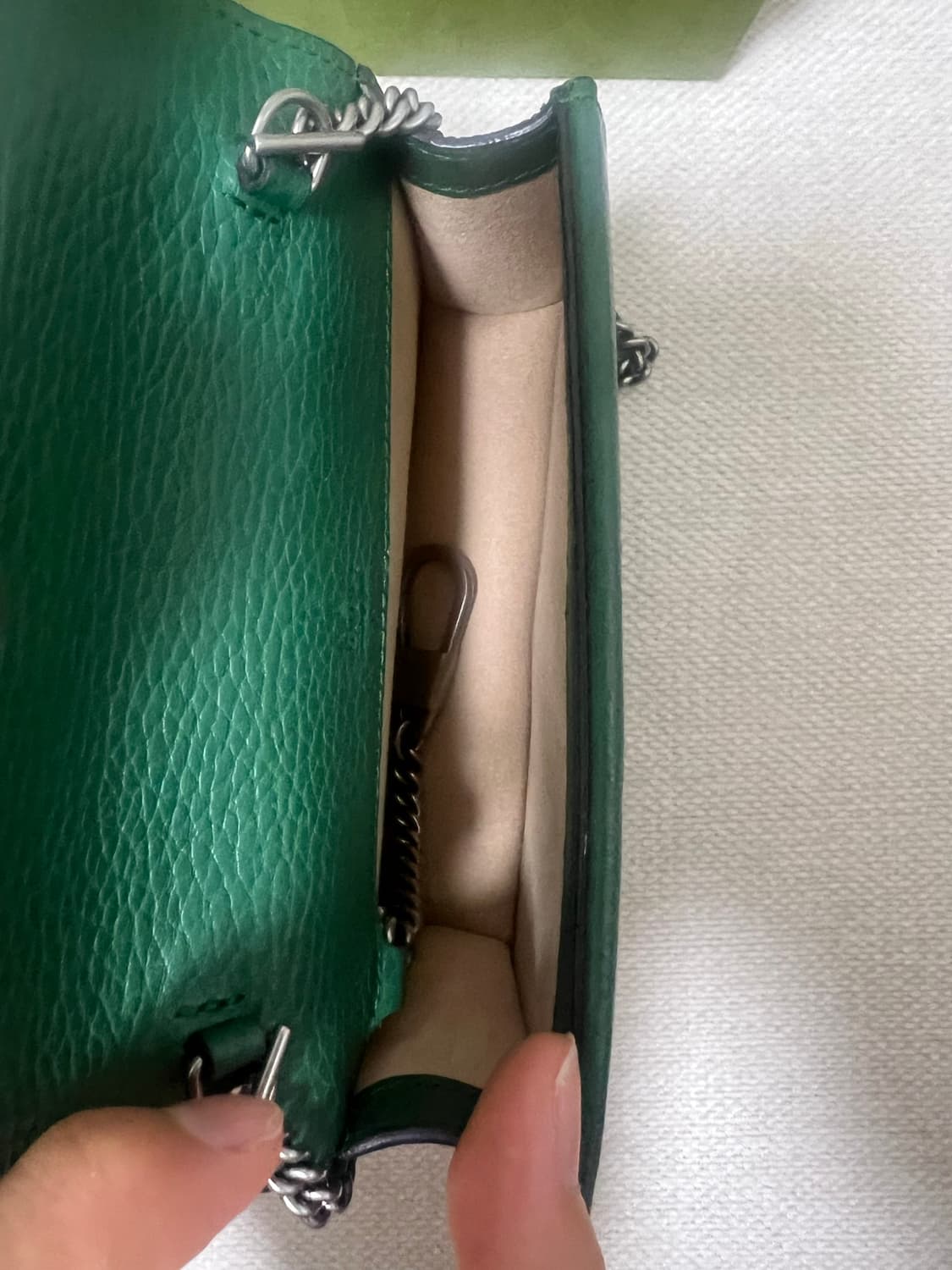 구찌 디오니소스 GG 수프림 수퍼 미니백 그린 상품이미지4