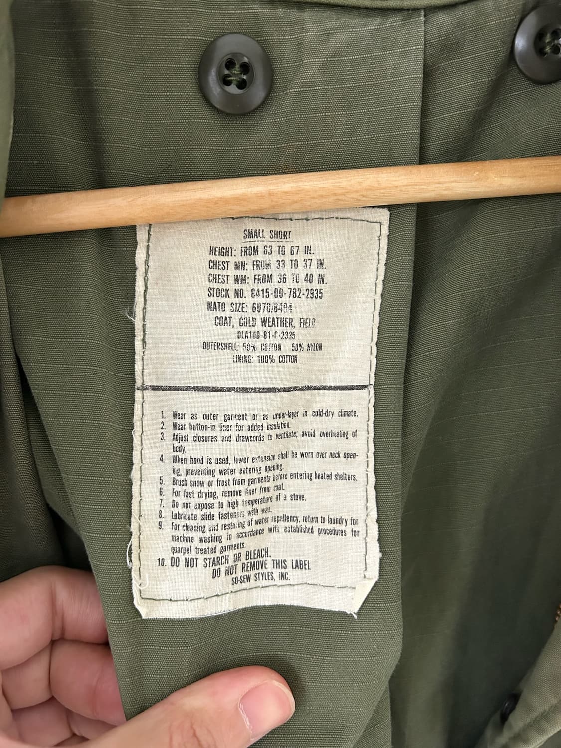 80's U.S Army M-65 Field Jacket.  상품이미지6