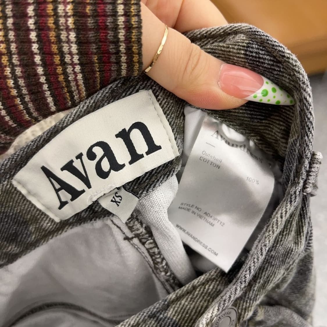 아반 빈티지 밀리터리 카모플라주 코튼팬츠 면바지 XS C09104 상품이미지7