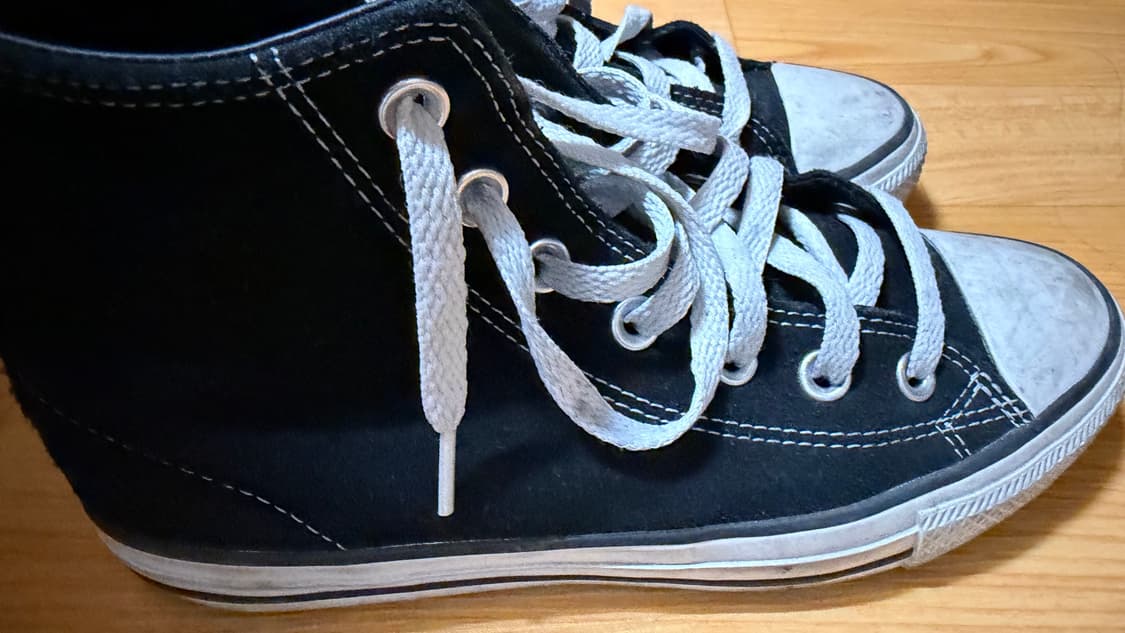 컨버스 하이 스웨이드 블랙 230 상품이미지2