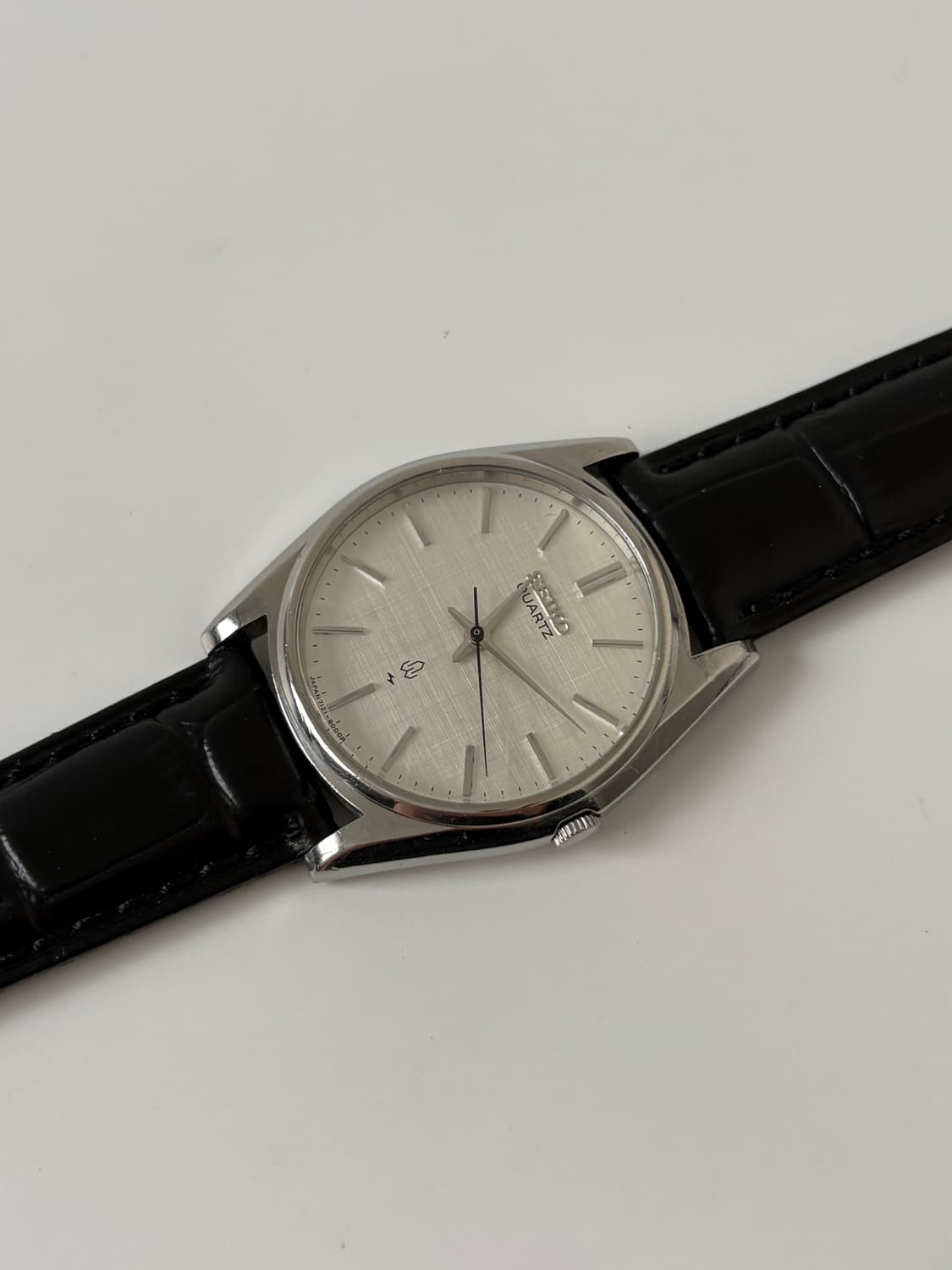 1980s Linen Dial Silver Quartz 상품이미지6