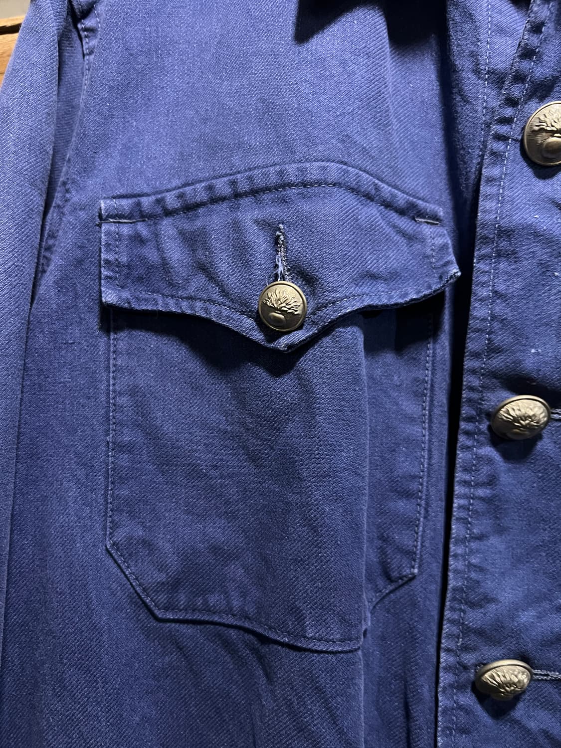 [L]90's 네이티브 디테일 트러커 타입 프렌치 워크자켓 상품이미지4