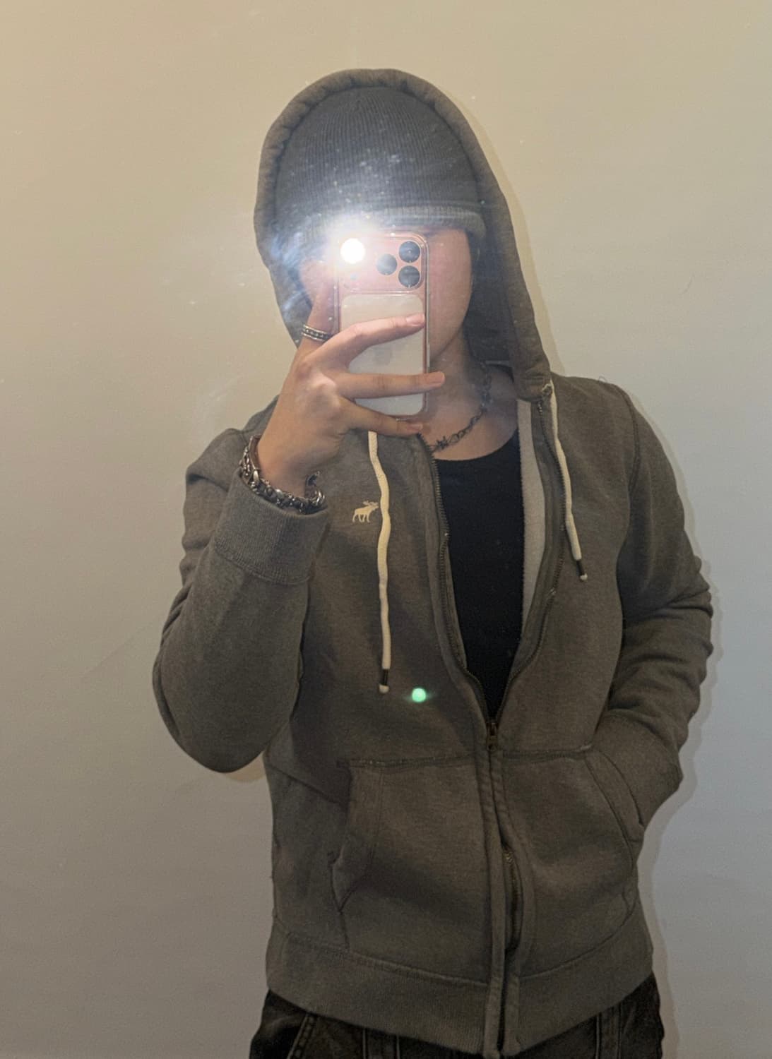 아베크롬비 스몰로고 후드집업 상품이미지1