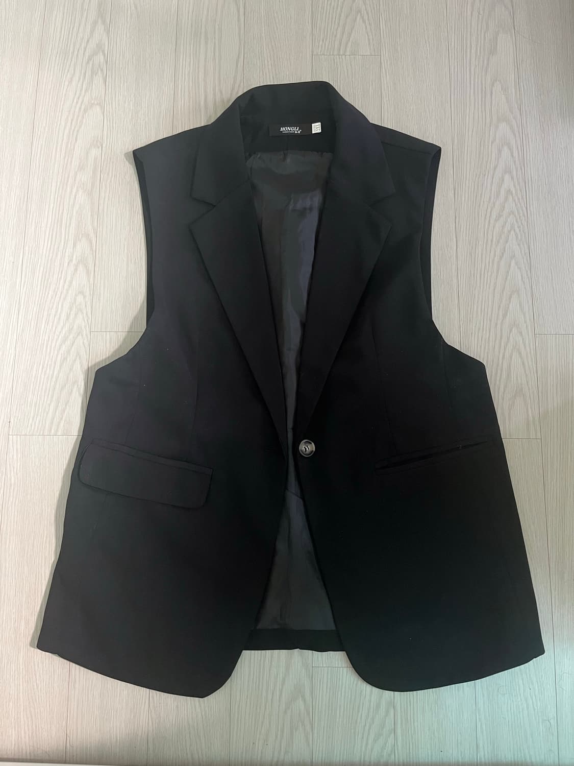 홍리 민소매 자켓 상품이미지1