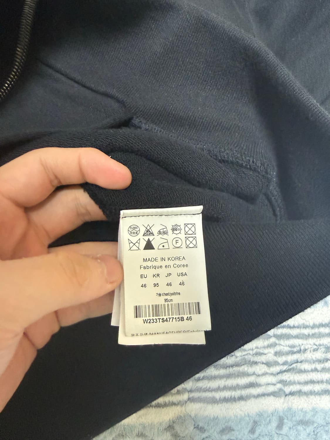 새상품급 24FW 우영미 백로고 후드집업 상품이미지5