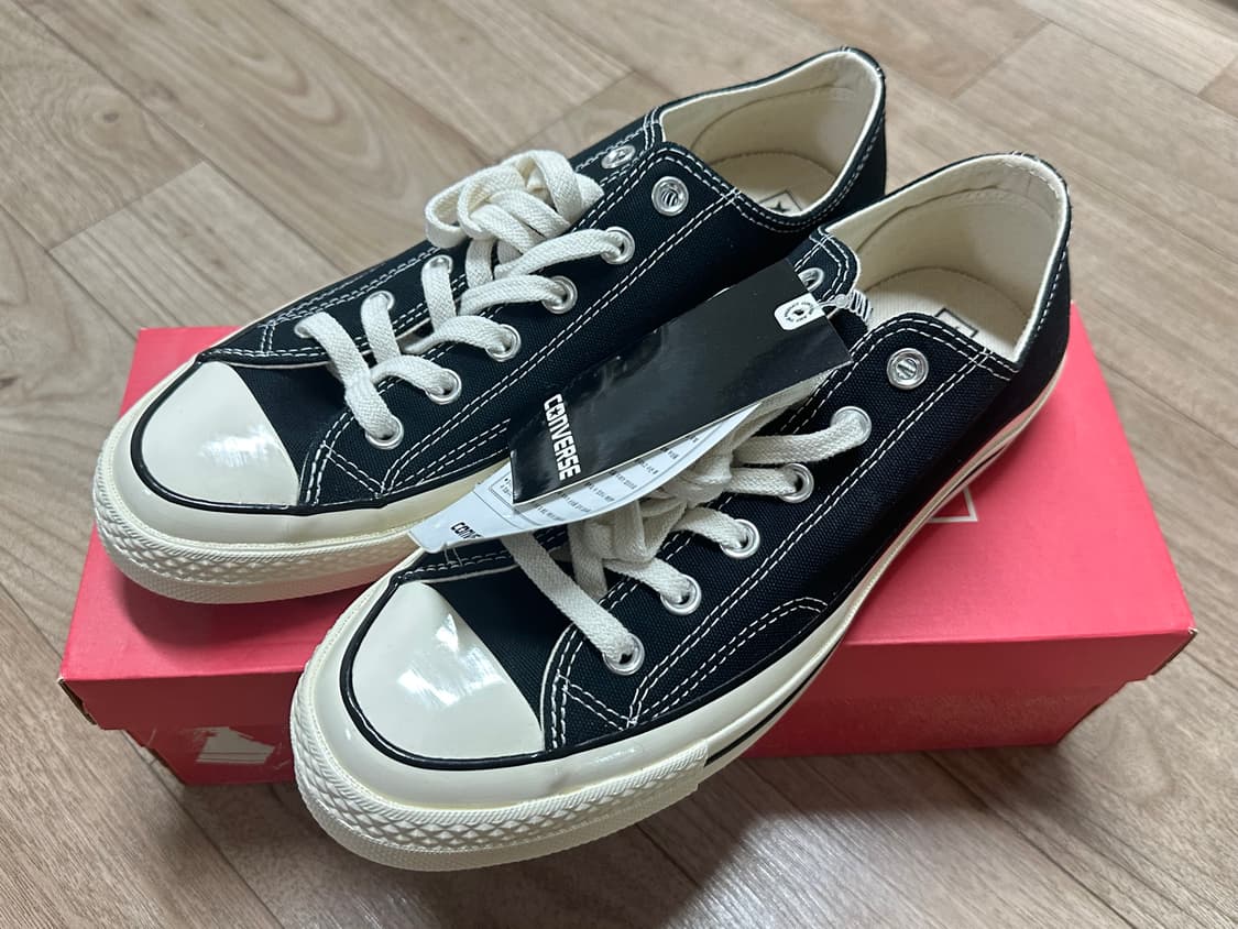 컨버스 척테일러70 블랙 로우260 새상품 상품이미지1