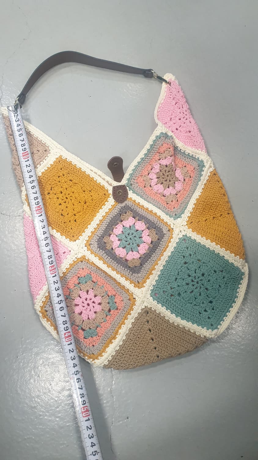 손뜨개 꽃무늬 숄더백 상품이미지4