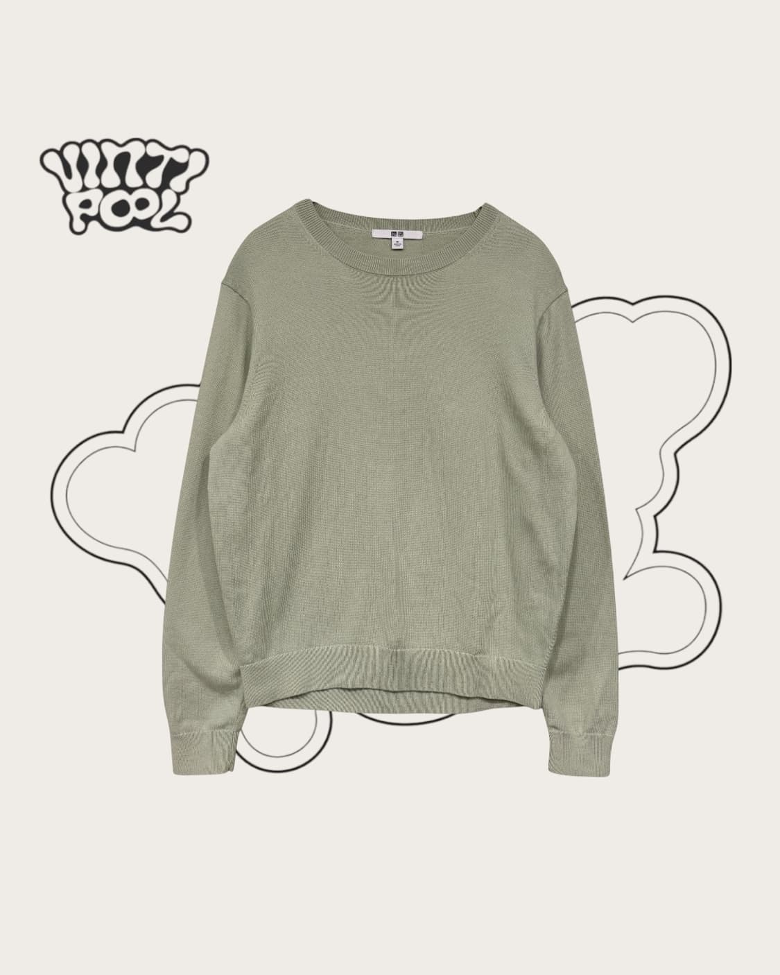 유니클로 라운드 니트 M (W) 상품이미지1