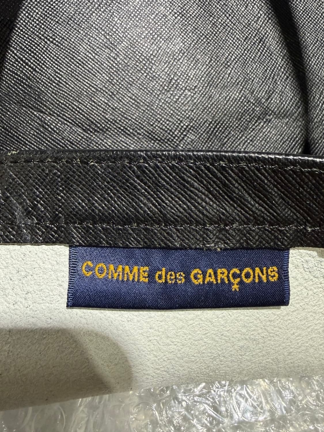 꼼데가르송 레더 토트백 상품이미지6